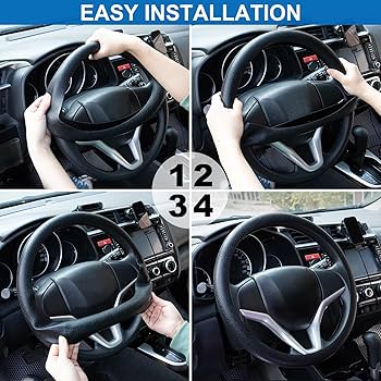 Car Silicone Steering Wheel Elastic Glove Cover