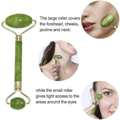 Face Massager Roller Natural Jade Stone